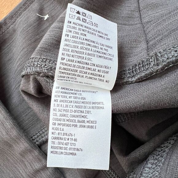 American Eagle The Everything Pocket Legging Curvy Size M Regular Dark Gray - Picture 6 of 9